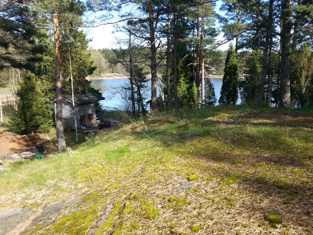 Kuva: Näkymä kalliolta Sundmunnenille. Teija Tiitinen 11.5.2015
