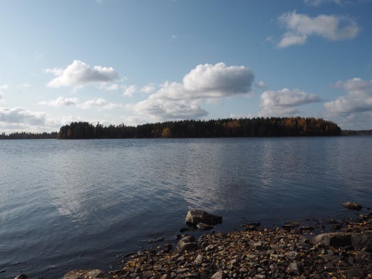 Kuva: Sotkamo Ammonsaari. Pitkään käytetty esihistoriallinen asuinpaikka kuvattuna Kiikarusniemen kivi- ja varhaismetallikautiselta asuinpaikalta. Teemu Mökkönen 3.10.2019
