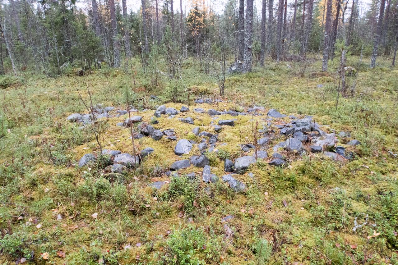 Kuva: Kemi Länkimaa 1. Itäisempi hautaröykkiö. Kuva idästä. Vesa Laulumaa 2017