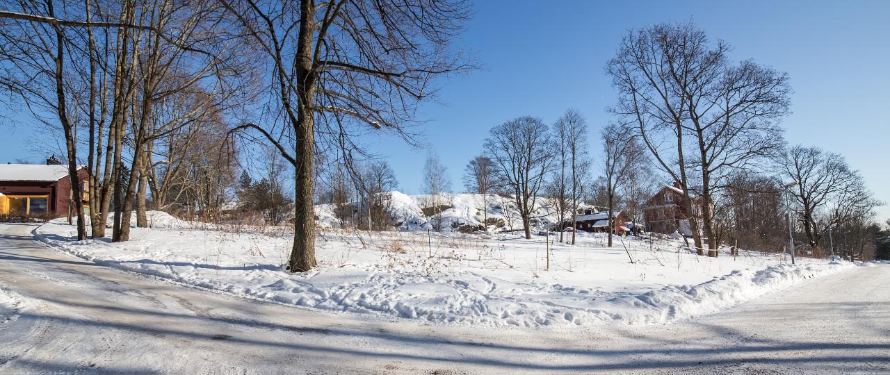 Kuva: Helsinki Vanhakaupunki, muinaisjäännösaluetta Kellomäen lounaispuolella. Helena Ranta 17.2.2021