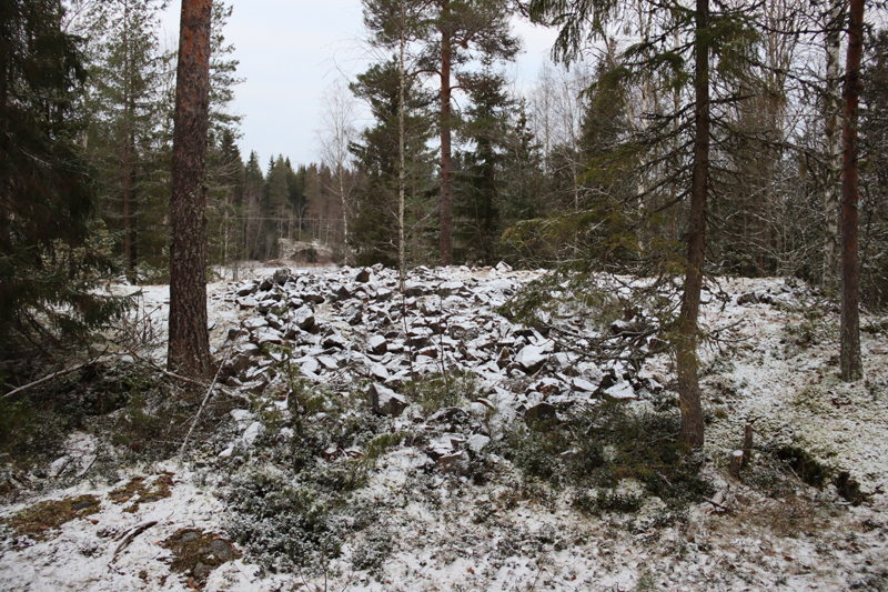 Kuva: Louhittua kiveä röykkiönä. CC BY 4.0 Janne Rantanen. Janne Rantanen 14.12.2020